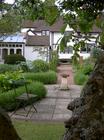 Close up of the sundial terrace